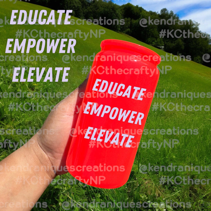 UVDTF Decal-Educate, Empower, Elevate (Block)(UV27)