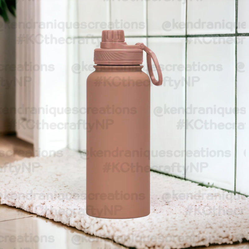 100 Handmade Pure Copper Thermos Water Bottle, 32 oz