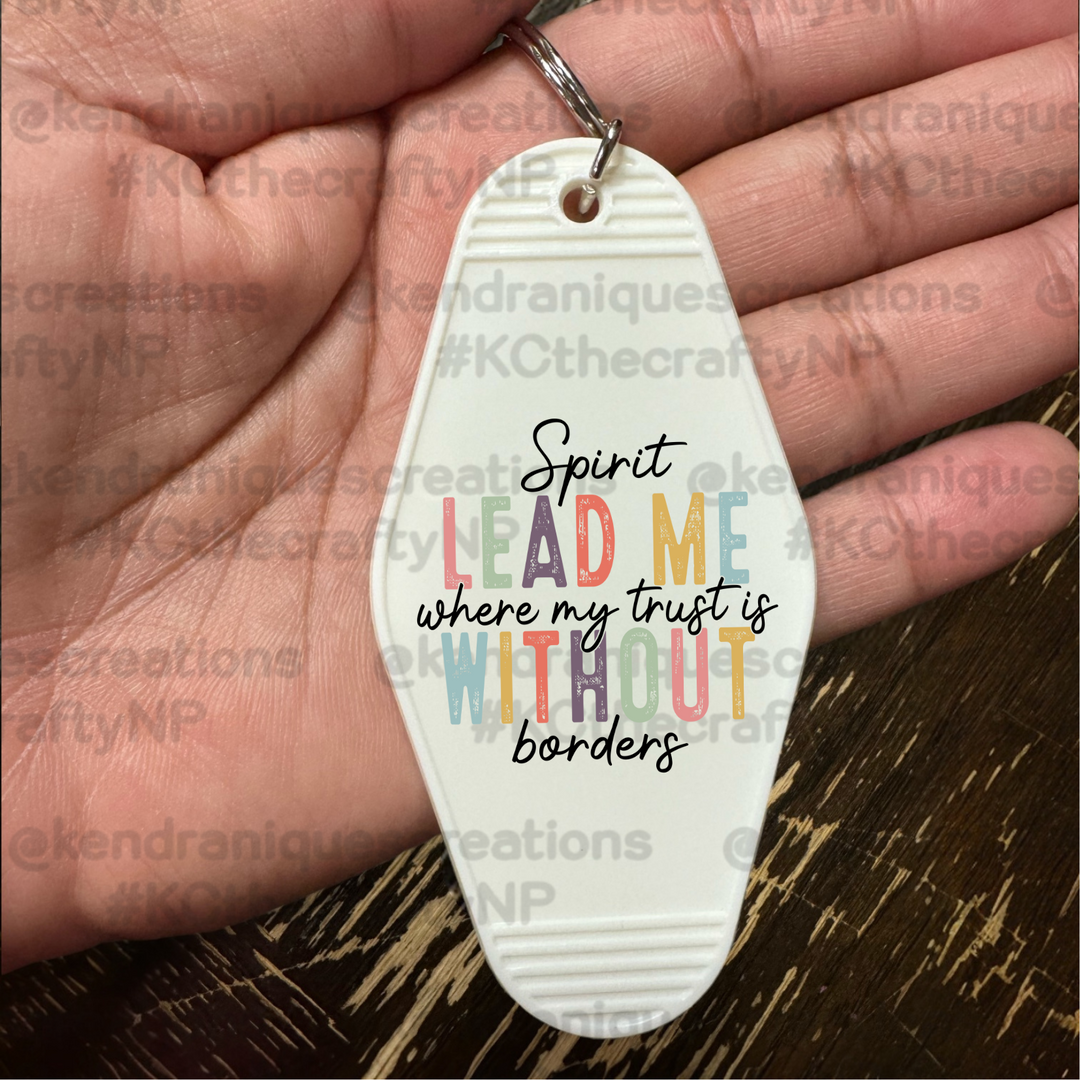 UVDTF Decal-Spirit lead me where my faith is without borders