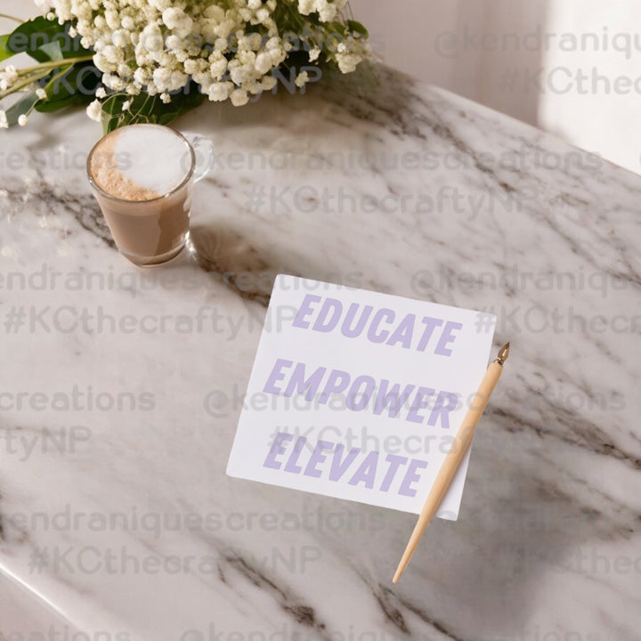 UVDTF Decal-Educate, Empower, Elevate (Block)(UV27)