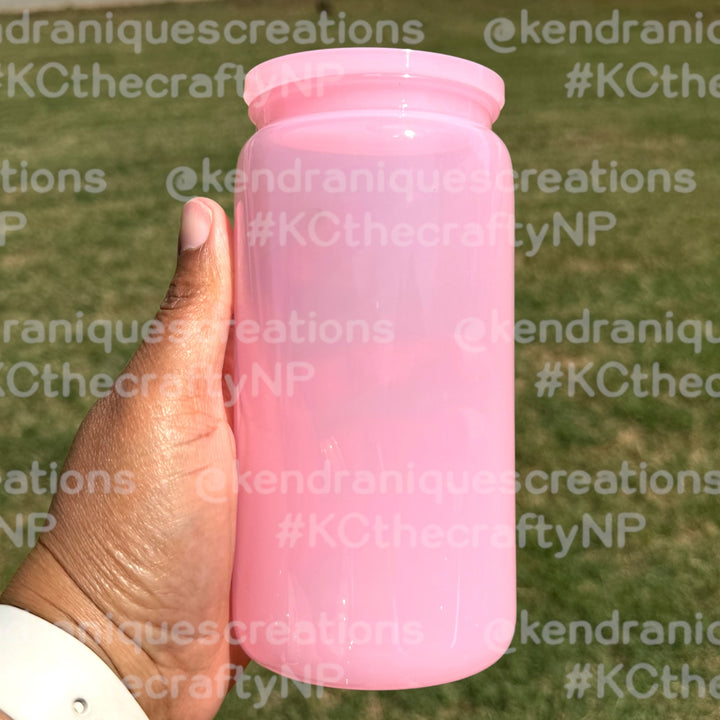 16 oz Macaroon Colored Plastic Can