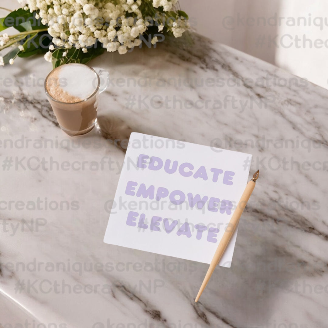 UVDTF Decal-Educate, Empower, Elevate (Bubble)(UV28)