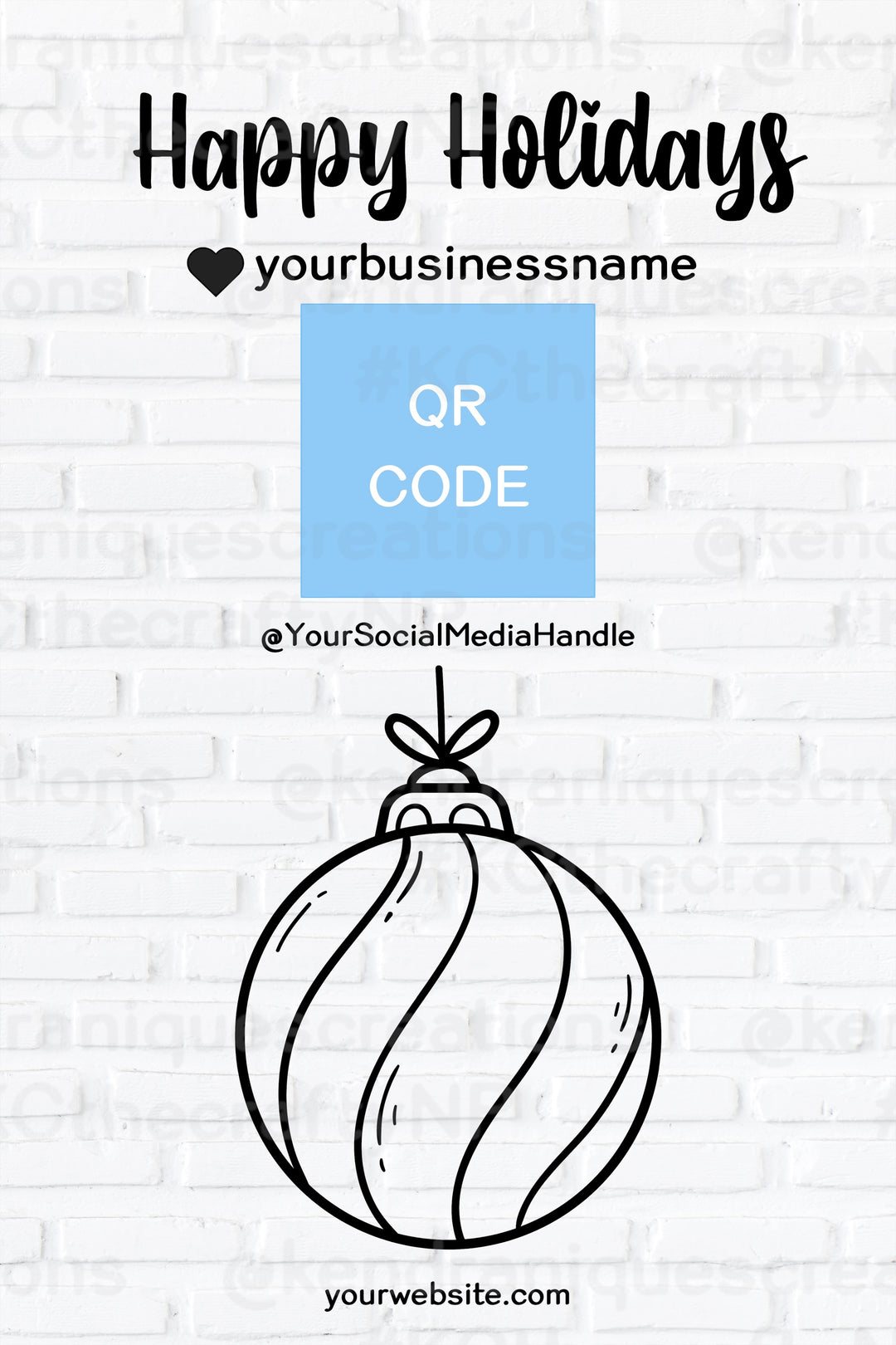 Template-Merry Christmas (heart your business)