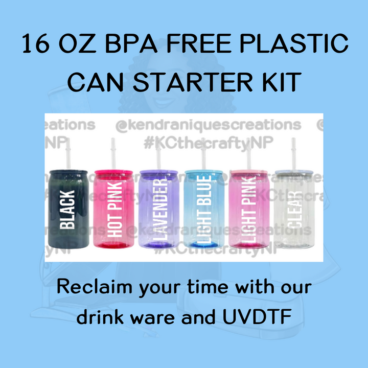Starter Kit with free shipping-16 oz BPA free Plastic Can
