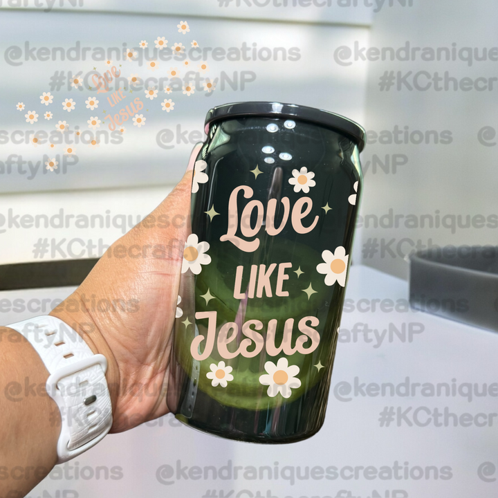 UVDTF Wrap-Floral Love like Jesus (UV108)