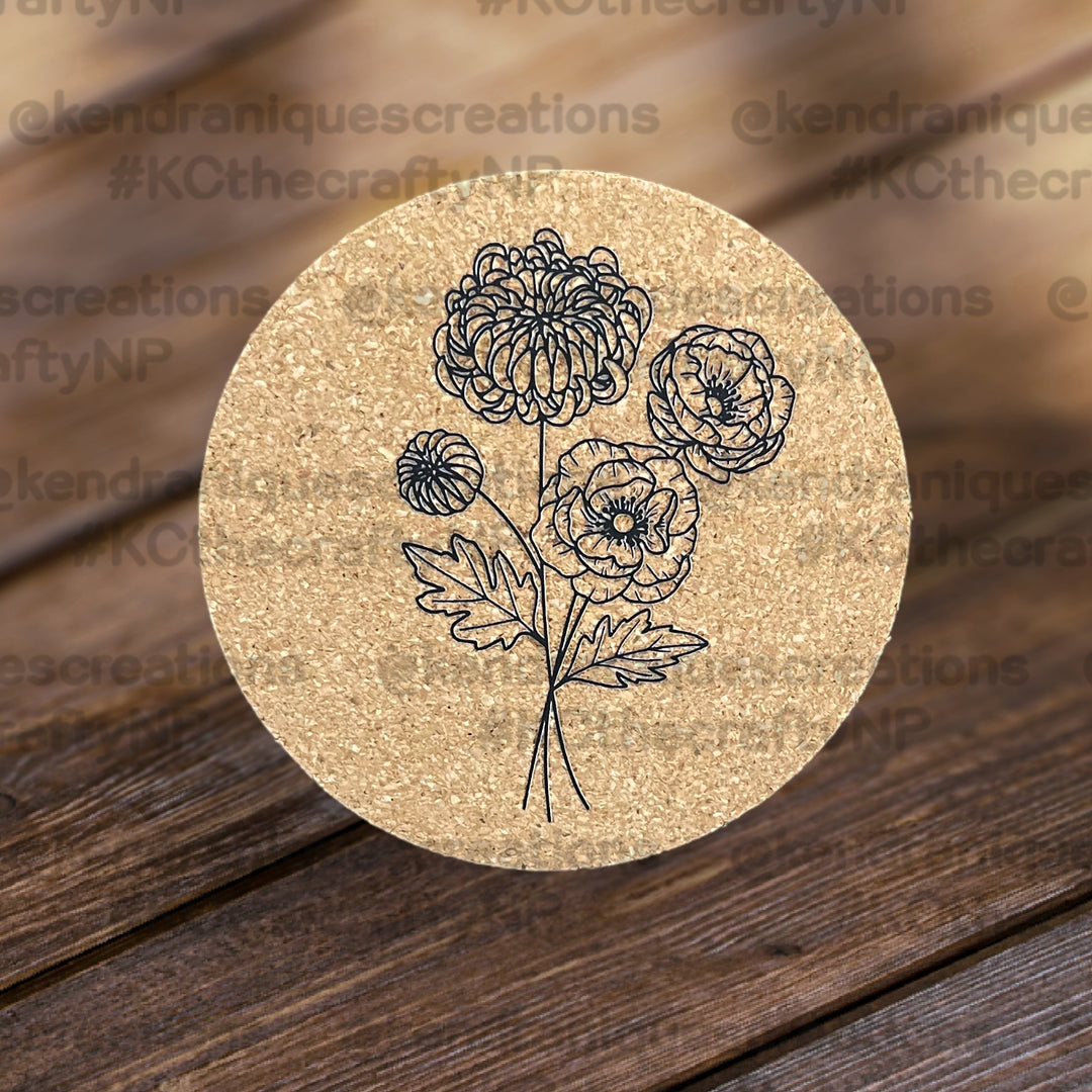 Floral Coasters